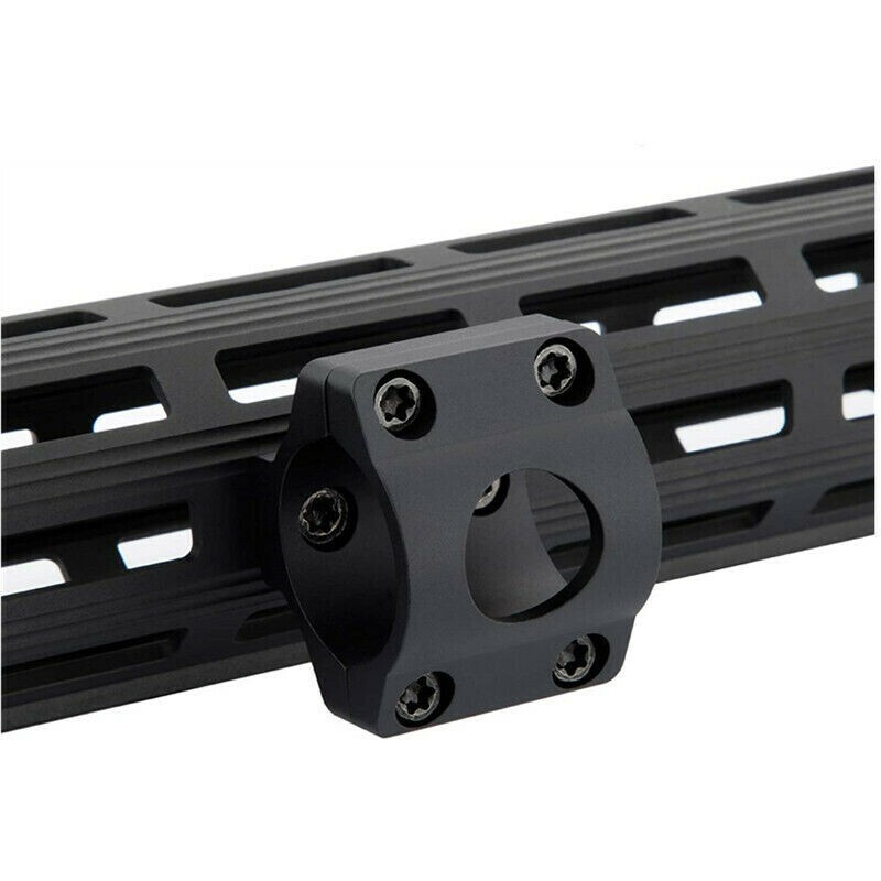 Tactical M-LOK Offset Light Mount 1" Ring Mount for Flashlight Scope MLOK Rail