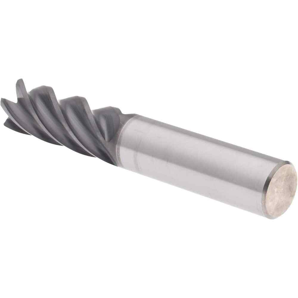 Accupro 1/2" Diam 5 Flute Single End Solid Carbide 0.02" Corner Radius End Mi...