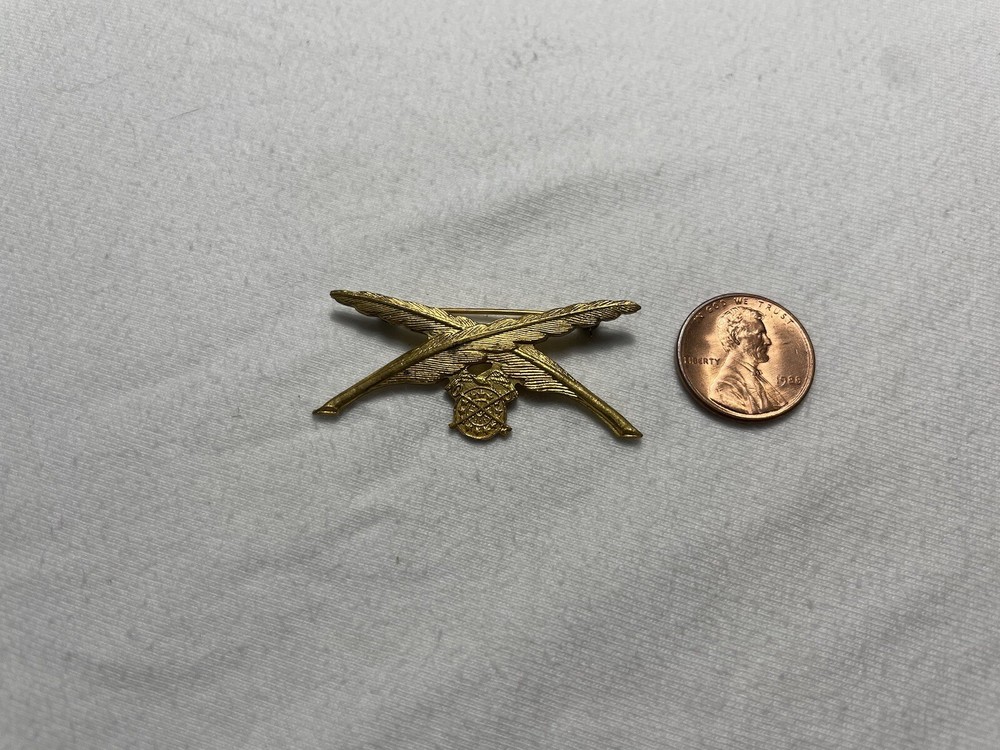 Pre-WWI Officer Collar Insignia Quartermaster Clerk