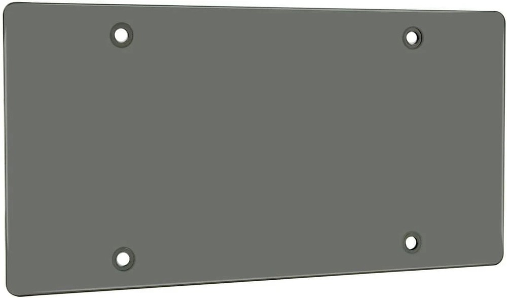 License Plate Covers Set 2 Pack Slim Flat Unbreakable Black Frame