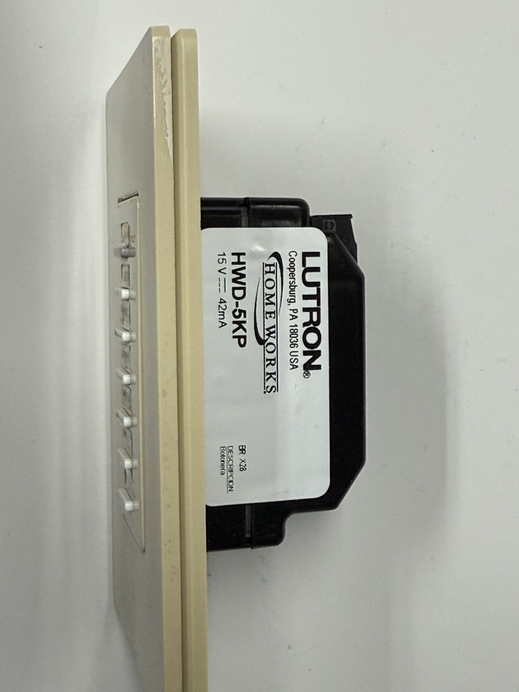 Lutron HWD-5KP Keypad - Ivory