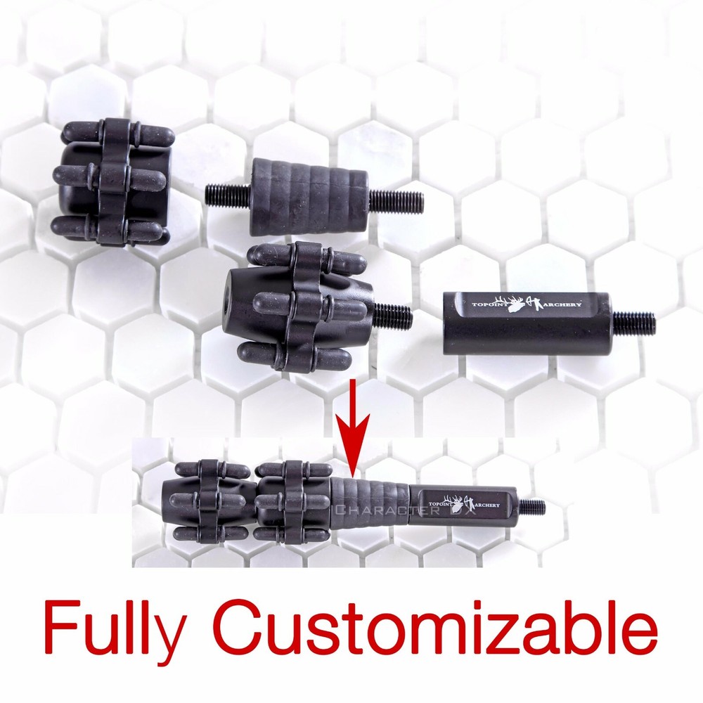 6.5" Customizable Stabilizer Vibration Dampening Compound Bow Hunt Reduce Noise