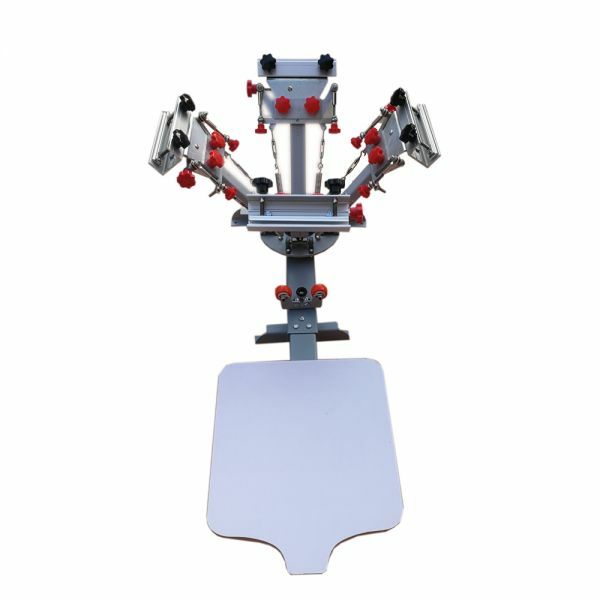 Silk Screen Printing Press Machine Micro Registration Printing 4 Color 1 Station