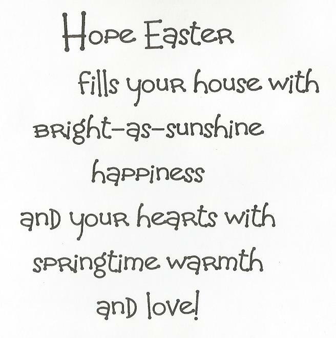 Easter Greetings From Our House To Yours (E)