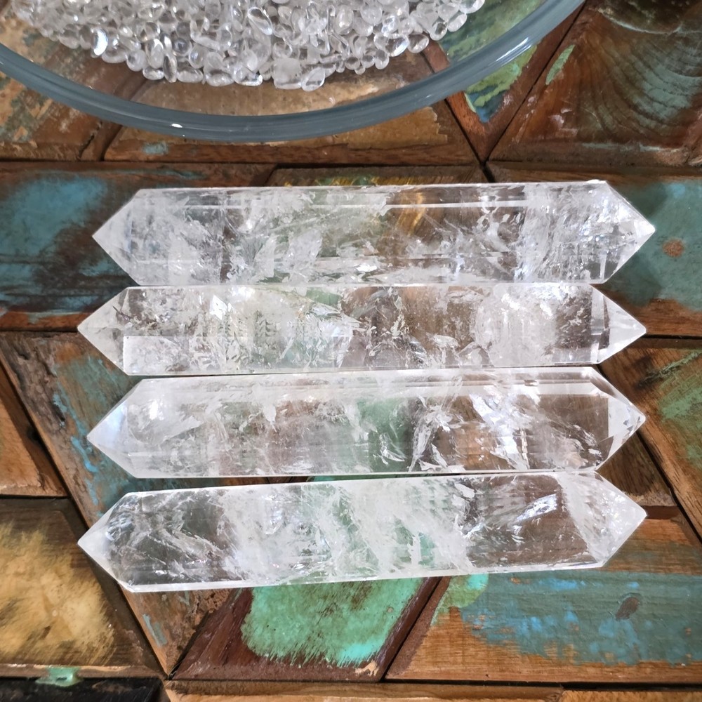 Double-Terminated Clear Quartz Wands