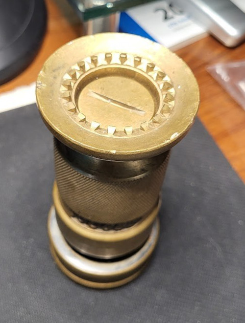 Vintage SECO 555 Brass Fire Hose Nozzle   2"