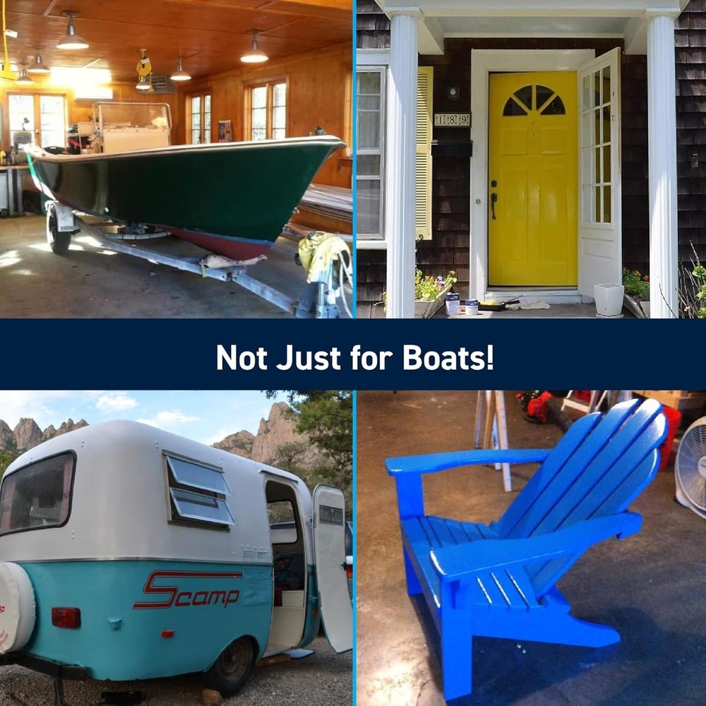 Wet Edge High-Gloss Marine Paint - Durable Polyurethane Coating for Boats & RVs