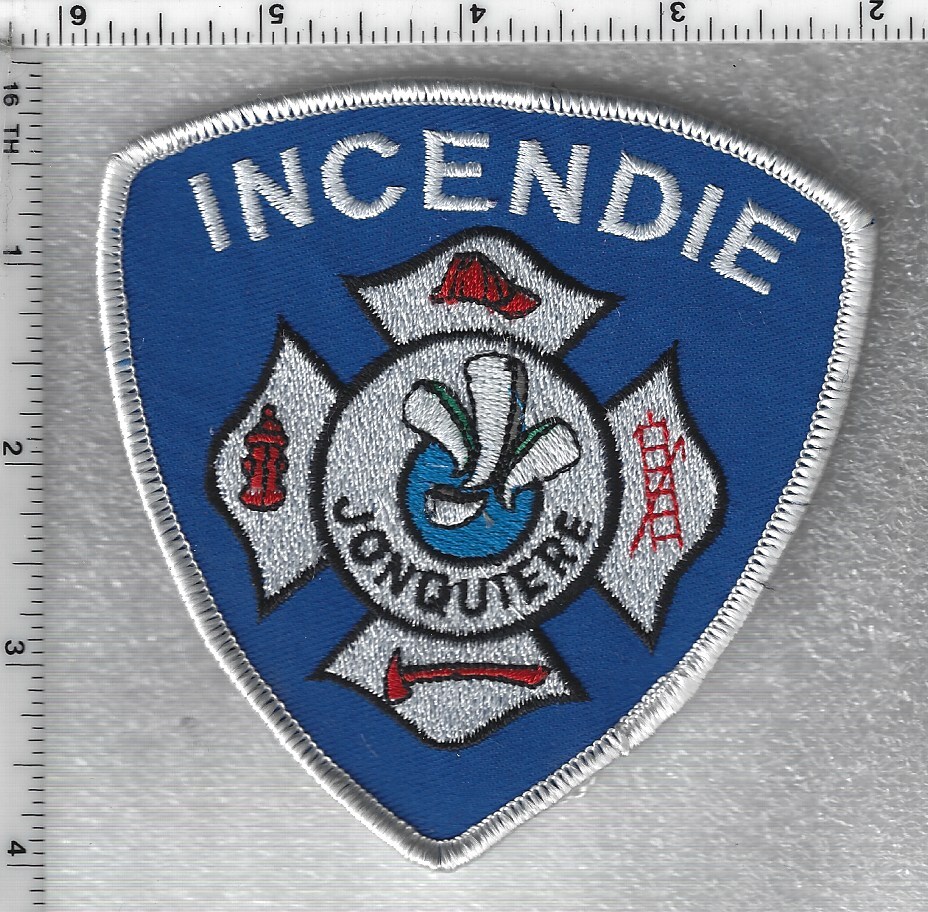 Jonquiere Incendie Fire Department (Quebec, Canada) Shoulder Patch