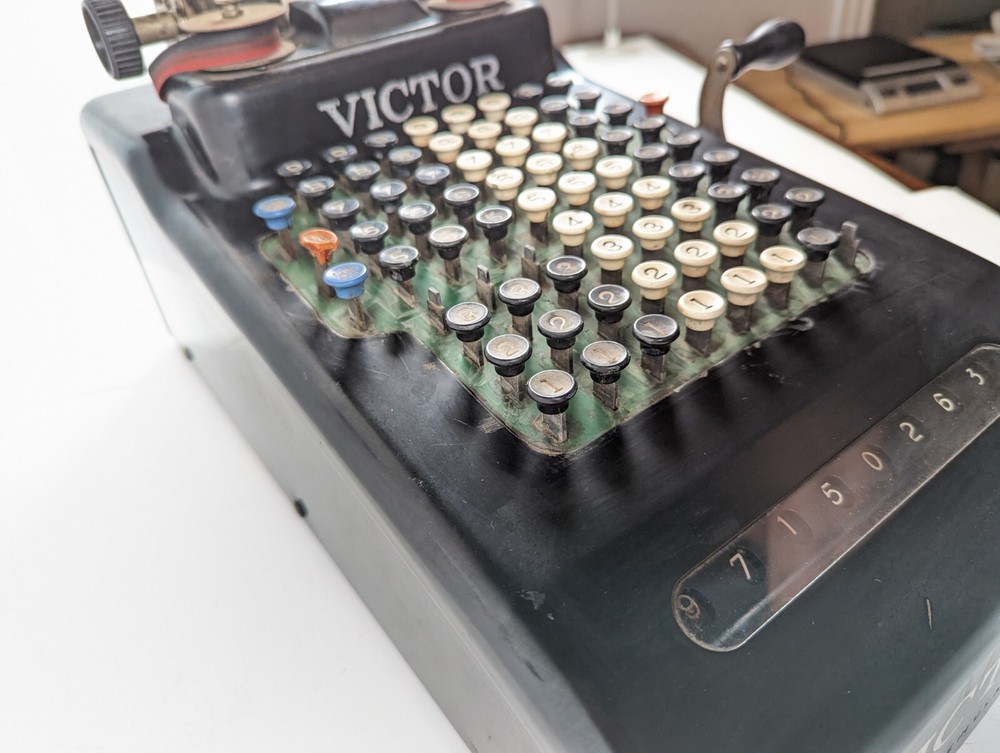 Antique VICTOR Adding Machine Vintage 1920's Era