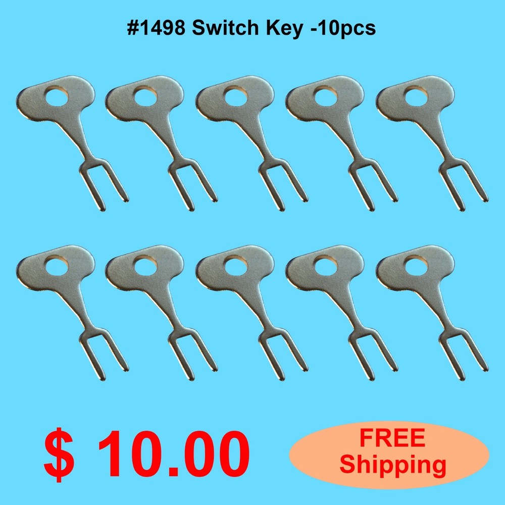 #1498 Tamper Proof Electrical Switch Key 10 PCS