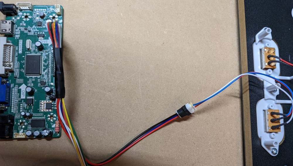 Arcade1up LCD controller stock volume control adapter with LEDs