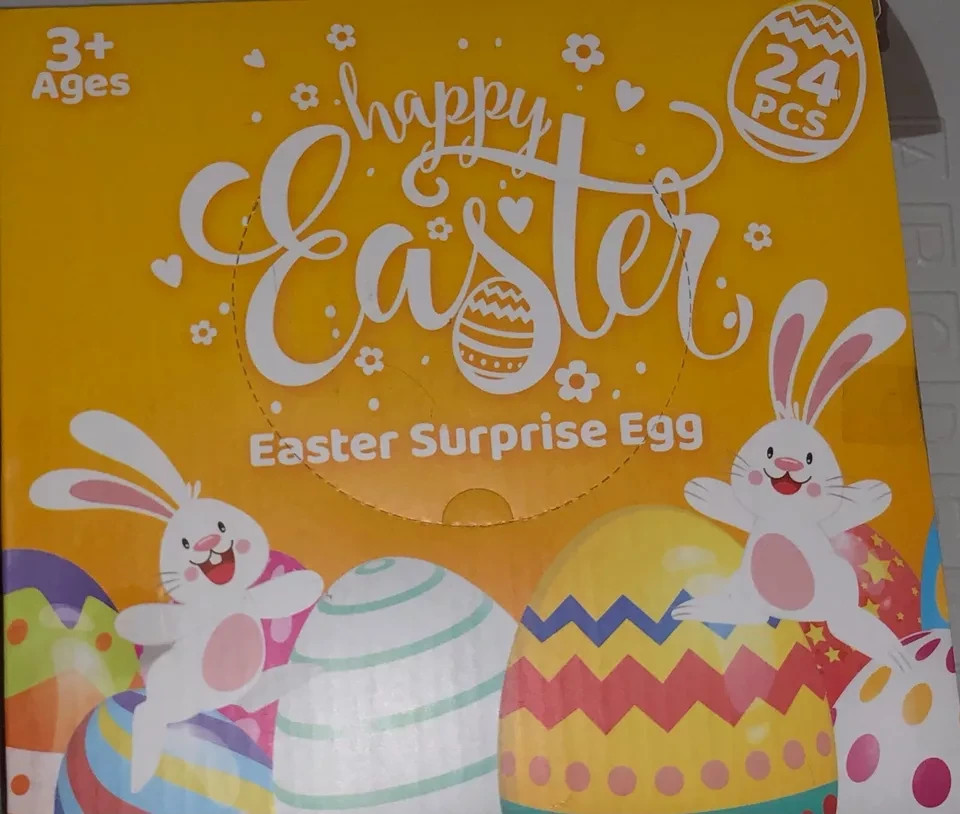24 PCS Filled Easter Eggs with Fidget Toys, Prefilled Colourful Plastic