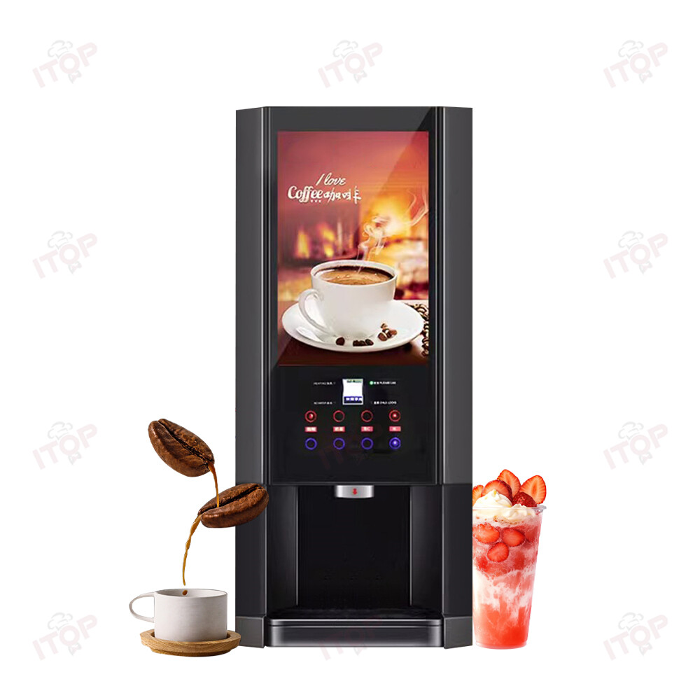 110V/220V Commercial Coffee Machine Multi-Function Hot Cold Instant Coffee Maker