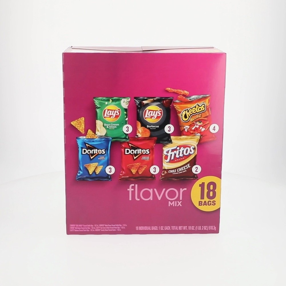 Frito Lay Flavor Mix Chips Variety Pack, 1 oz, 18 Count
