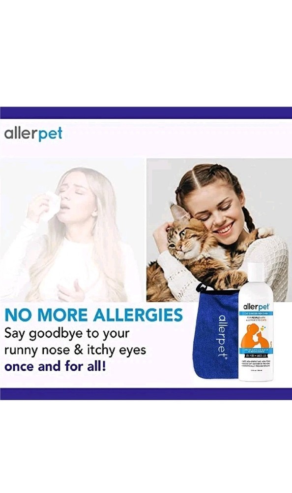 Allerpet Cat Dander Remover 24oz for Cat Dander Reduction
