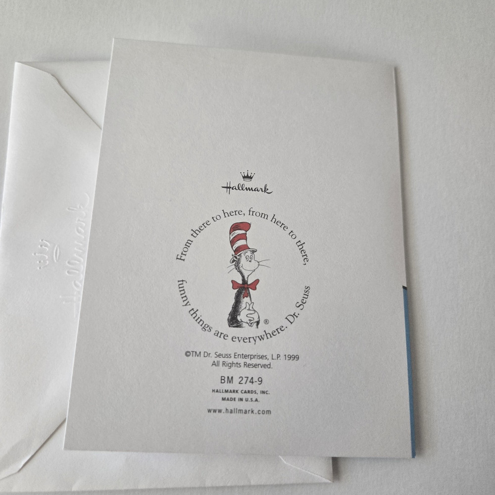Greeting Card Blank Dr. Seuss How Do You Do? Hallmark