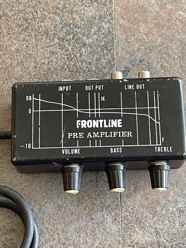 Vintage Frontline Pre Amplifier Compact All Rounder Acoustic instrument UNTESTED