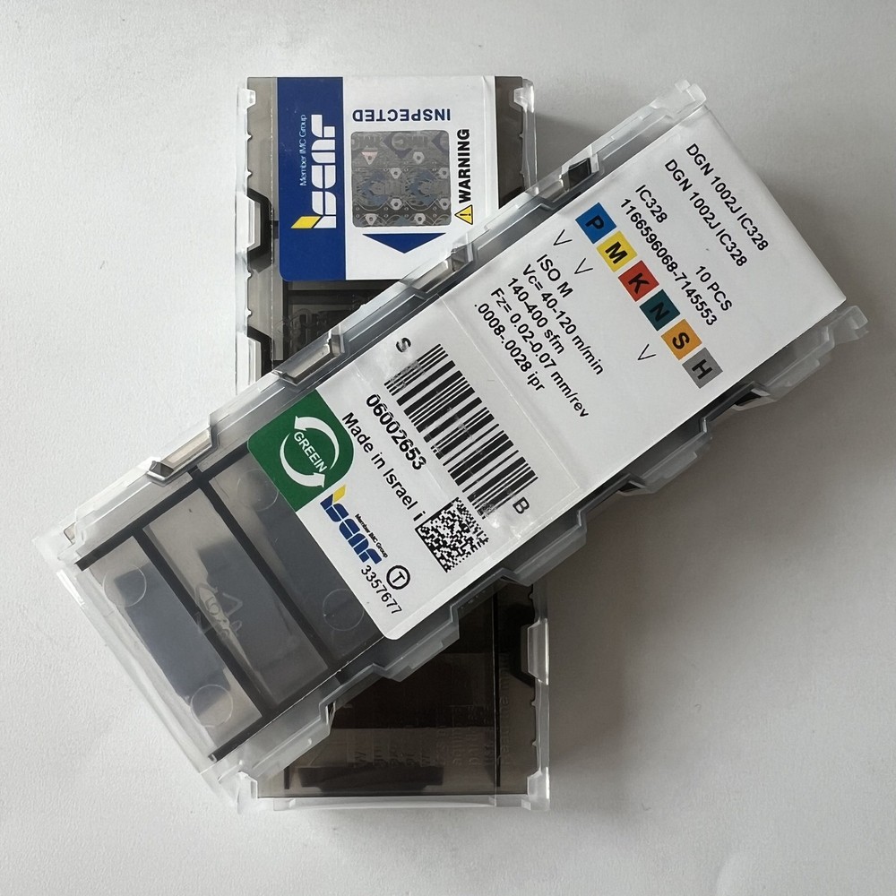ISCAR / DGN1002J IC328 / Industrial indexable carbide inserts 10 Pcs