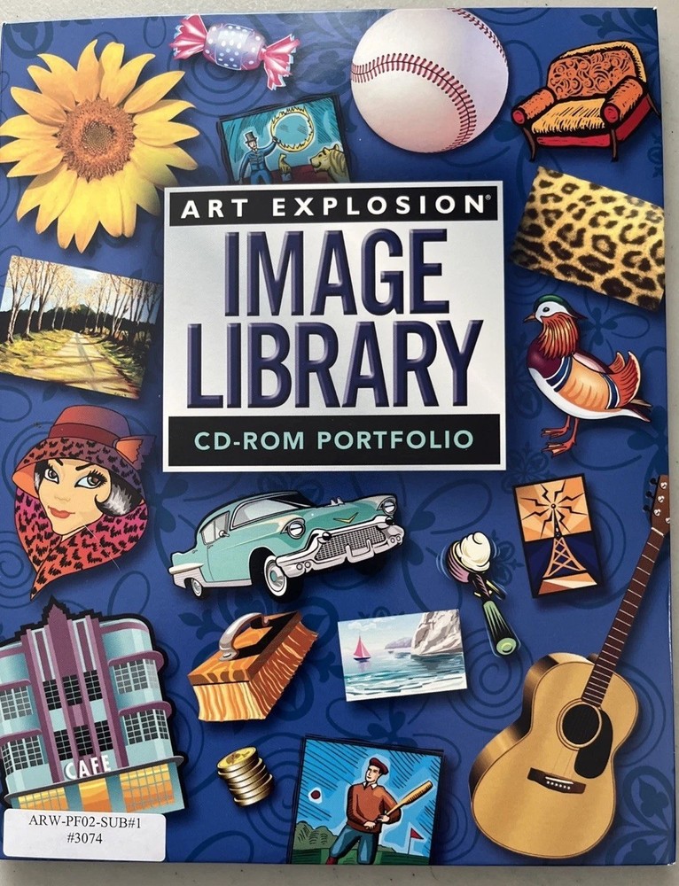 ART EXPLOSION 800,000 Clip Art Library Software PC 34 CD Image Graphics