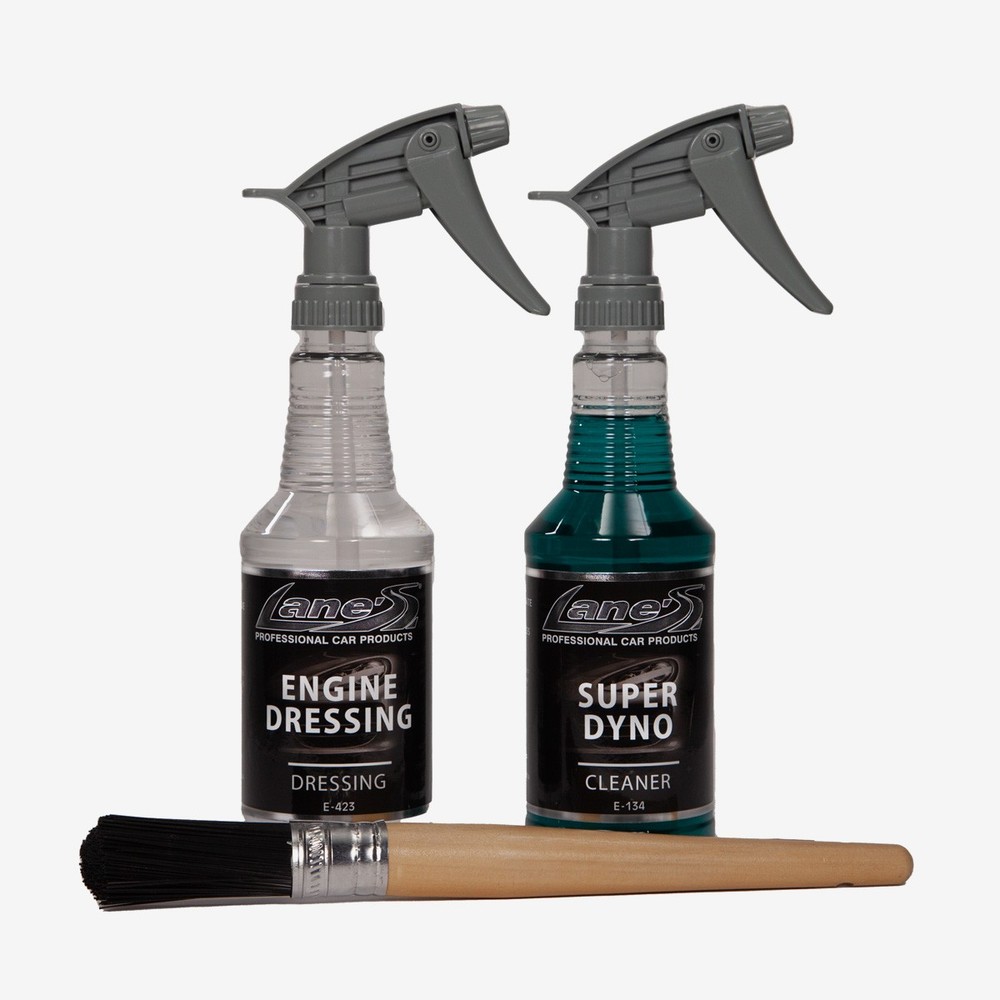 Lane's Engine Degreaser, Cleaner & Dressing Kit 32oz