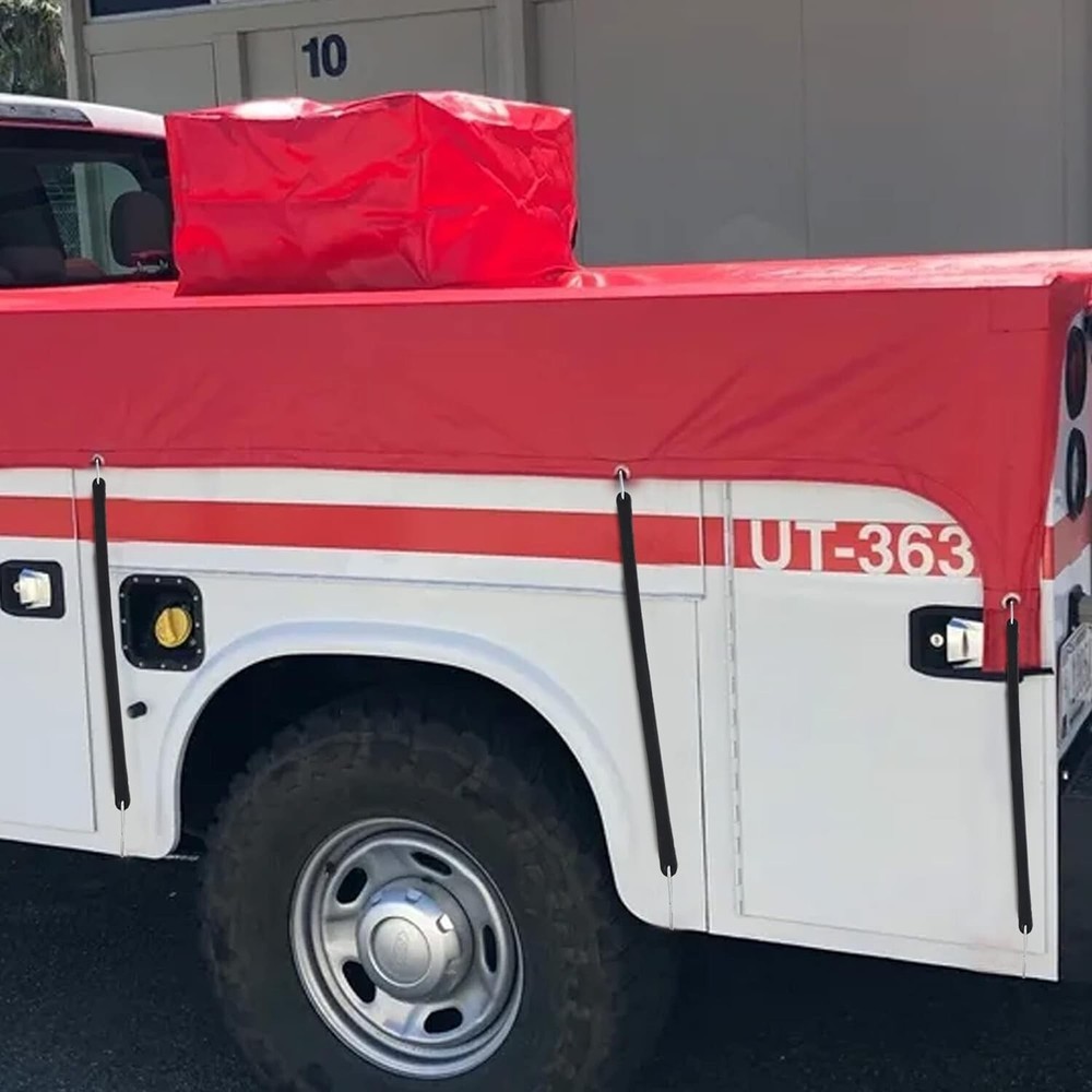 Heavy-Duty Tarp Straps | 10-Pack 21" Rubber Tie-Down Cords