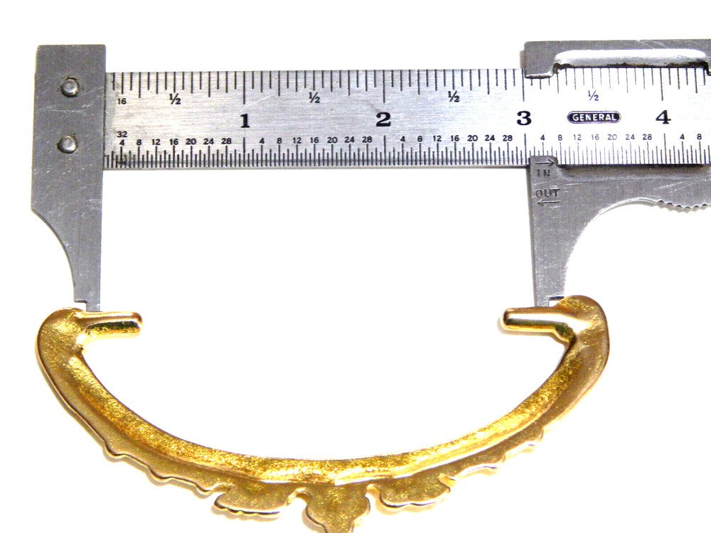 Victorian Drawer Pull Ornate Brass
