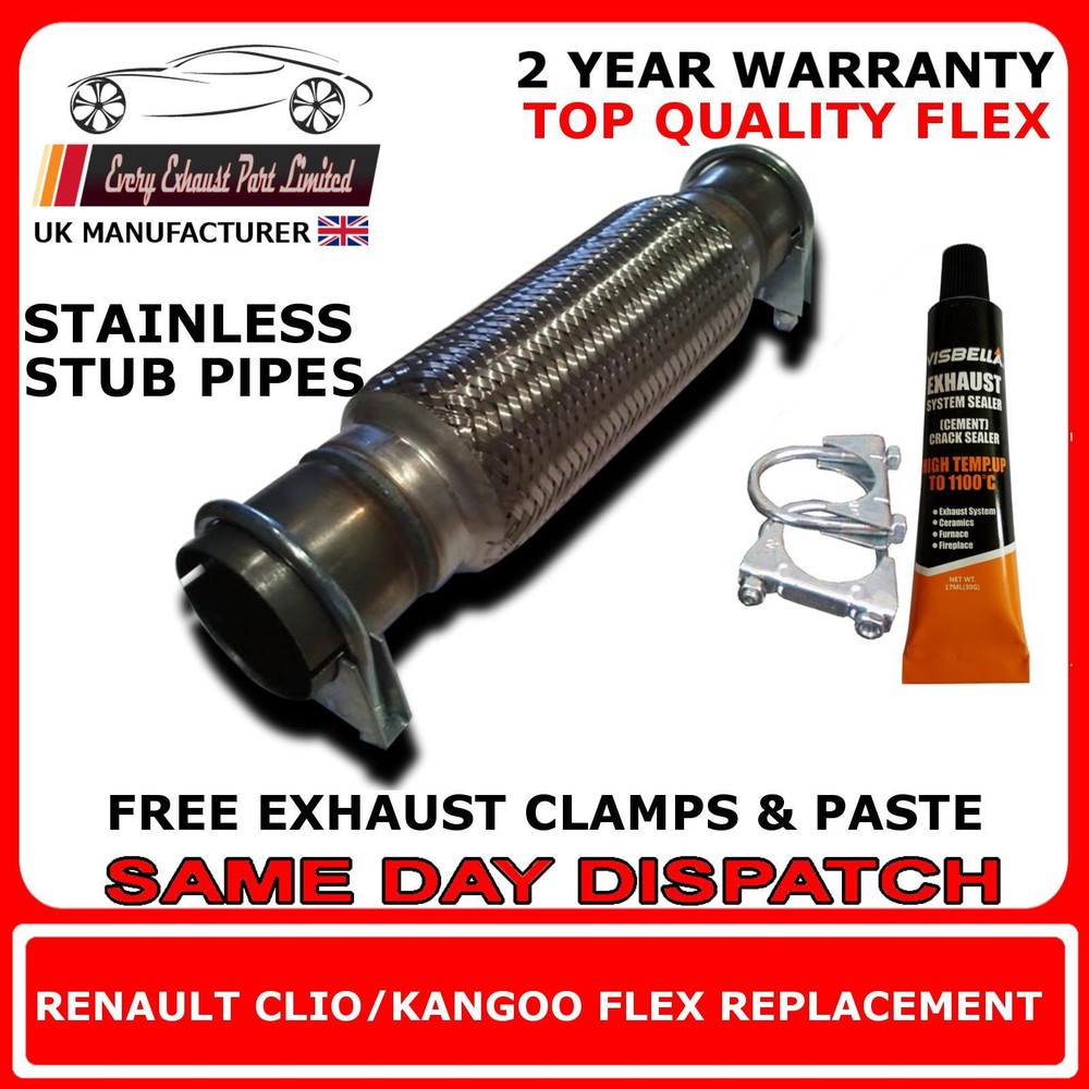 Renault Clio/Kangoo Exhaust Replacement Flex/Flexi Pipe front pipe