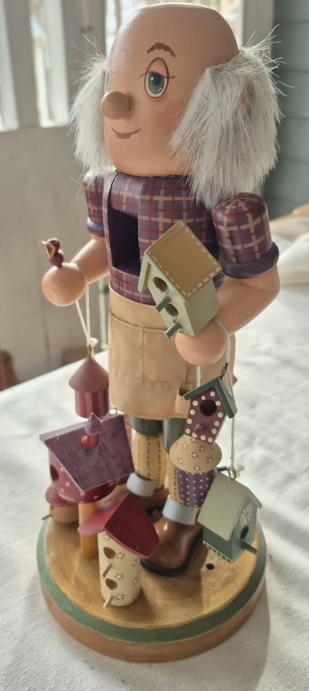 Vintage Birdhouse Maker 12 Inch Nutcracker Read