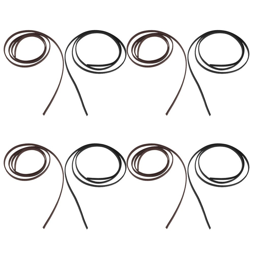8 Pcs Handmade Rope Pu Decorations Knitting Bangle Braided Craft Making
