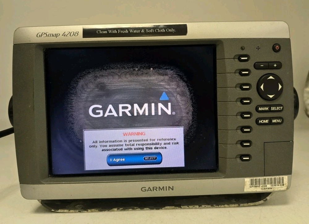 Garmin Gpsmap 4208 Chartplotter / Sonar Display Radar Fishfinder