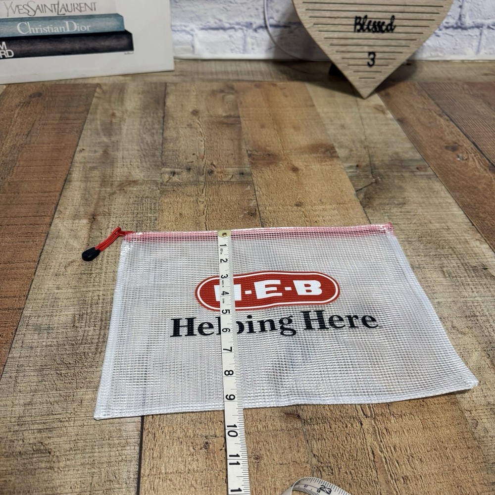 heb mesh cosmetic Reusable zipper pouch bag