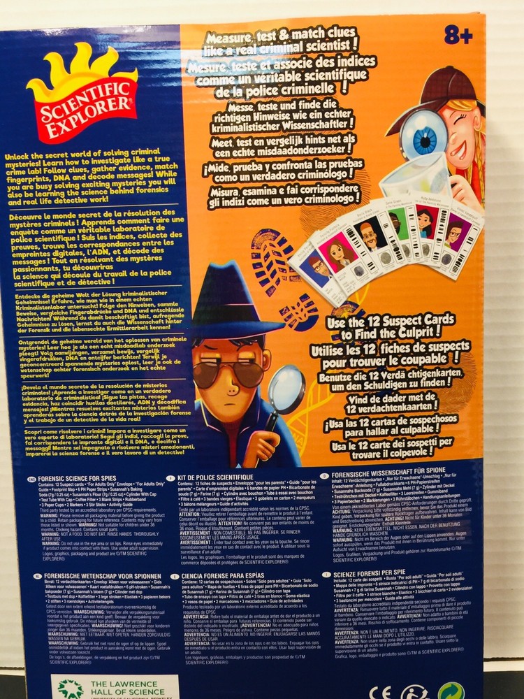 NEW Scientific Explorer Top Secret Forensic Science For Spies