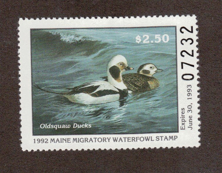 ME9 - Maine  State Duck Stamp. MNH OG. Single.#02 ME9