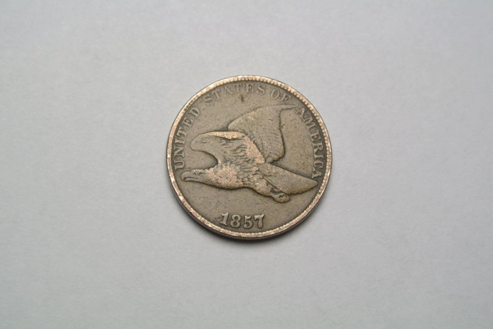 1857 Flying Eagle Cent, Fine Grade - C5690