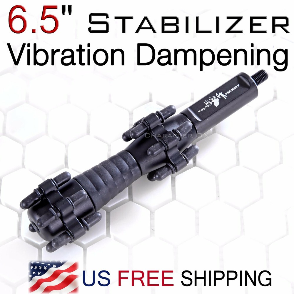 6.5" Customizable Stabilizer Vibration Dampening Compound Bow Hunt Reduce Noise