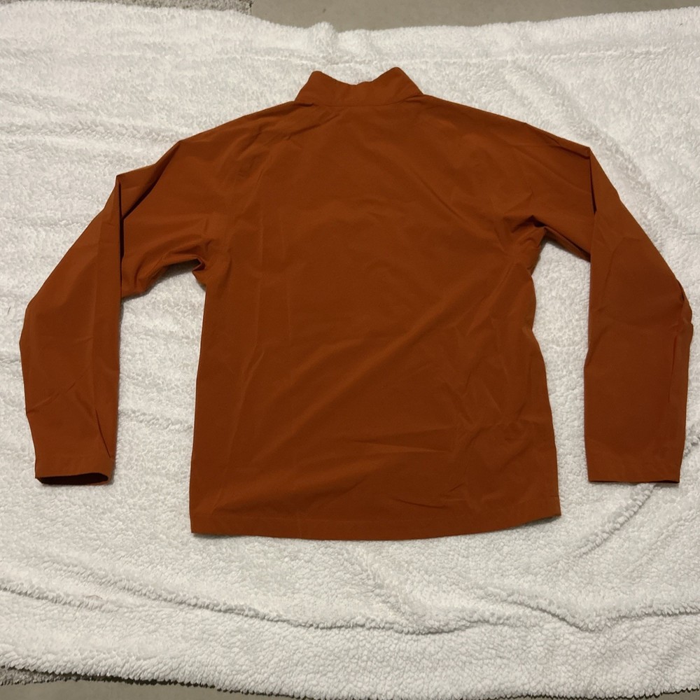 GoLite Mens M 1/4 Zip pullover LS Jacket Burnt Orange Windbreaker Golf