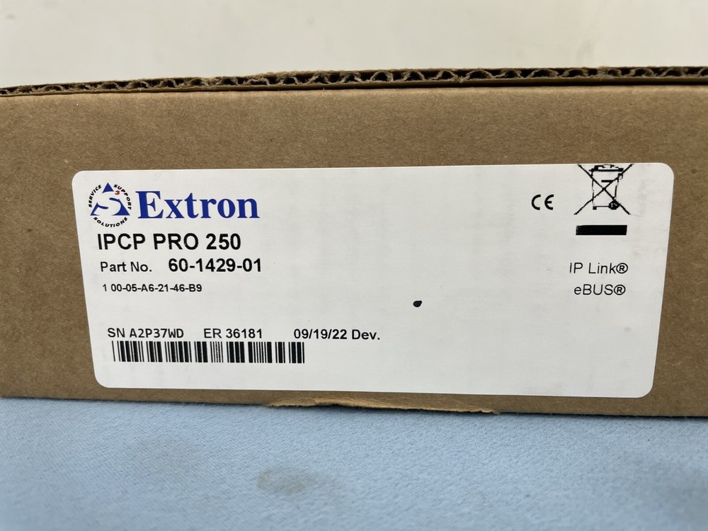 Extron IPCP Pro 250 IP Link Pro Control Processor 60-1429-01