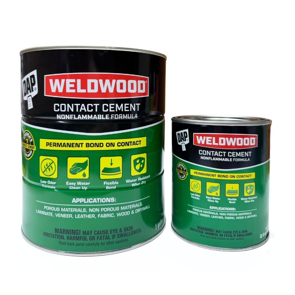 DAP Weldwood Safe Nonflammable Contact Cement - Quart - Gallon