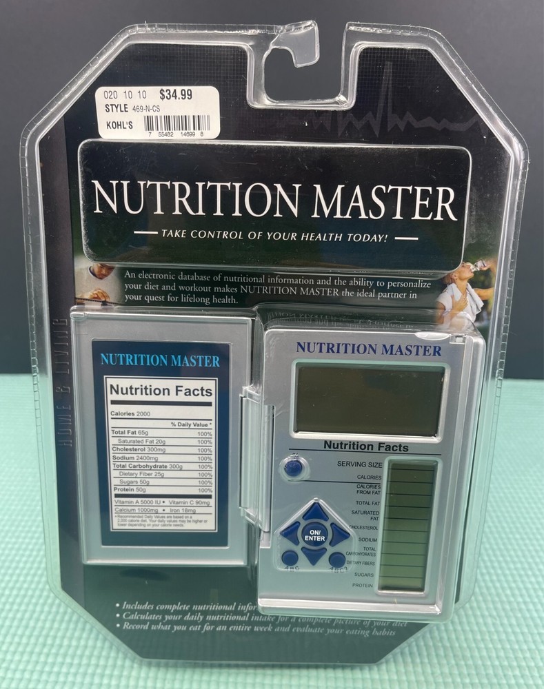 Excalibur Electronics Nutrition Master 469N-CS - Portable Nutritional Database