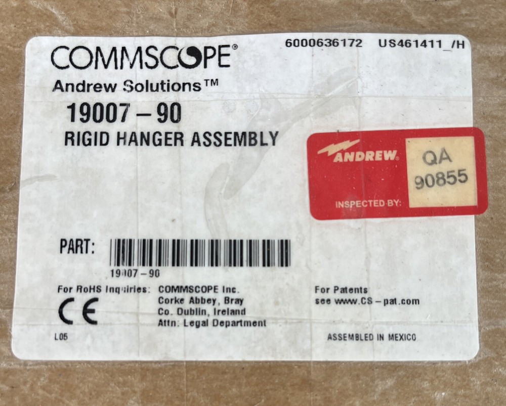 CommScope Waveguide Rigid Hanger Assembly 19007-90 NIB