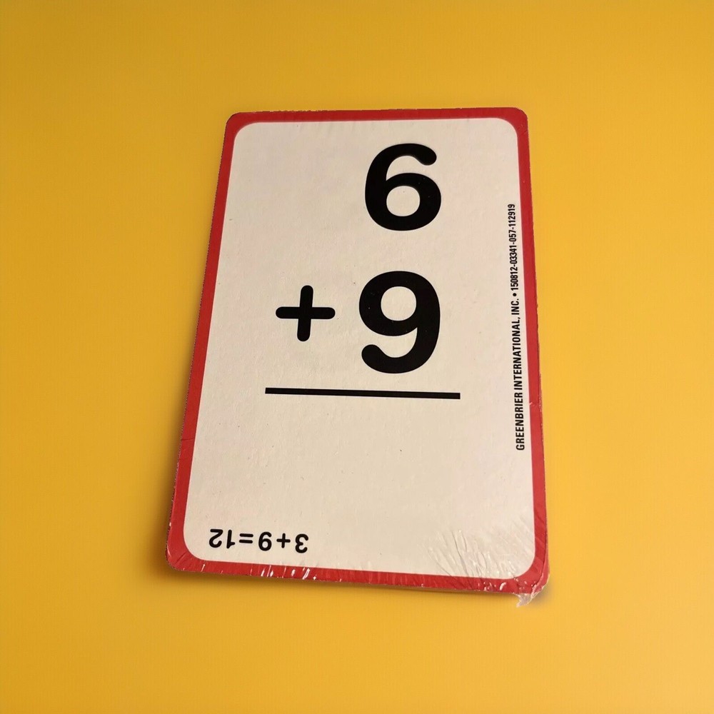 Flash Cards Addition 36 Count First Second Grade Kids Educational School Supply