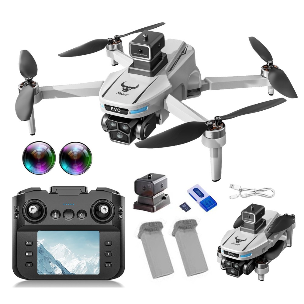 4K Camera Drone with RC Screen Foldable Brushless Quadcopter Obstacle Avoidance