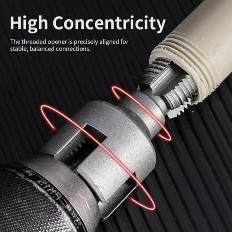 2Pcs 1/2''&3/4'' Water Pipe Integrated Internal & External Pipe Threading Tool~~