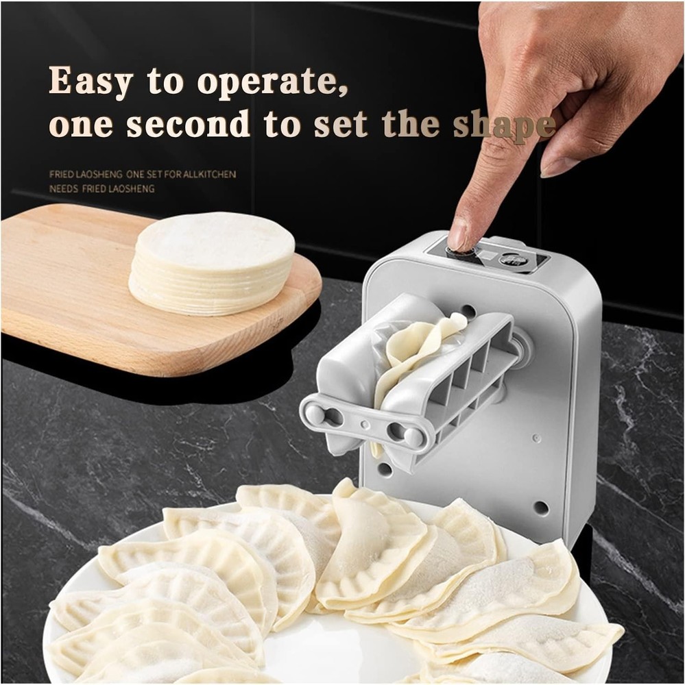 Electric Dumpling Press Maker Machine Automatic White Kitchen Pastry Maker