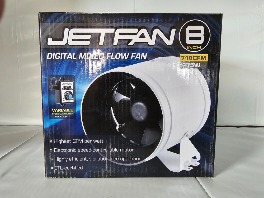 Phat Jet fan 8 inch, 710 CFM, 75w