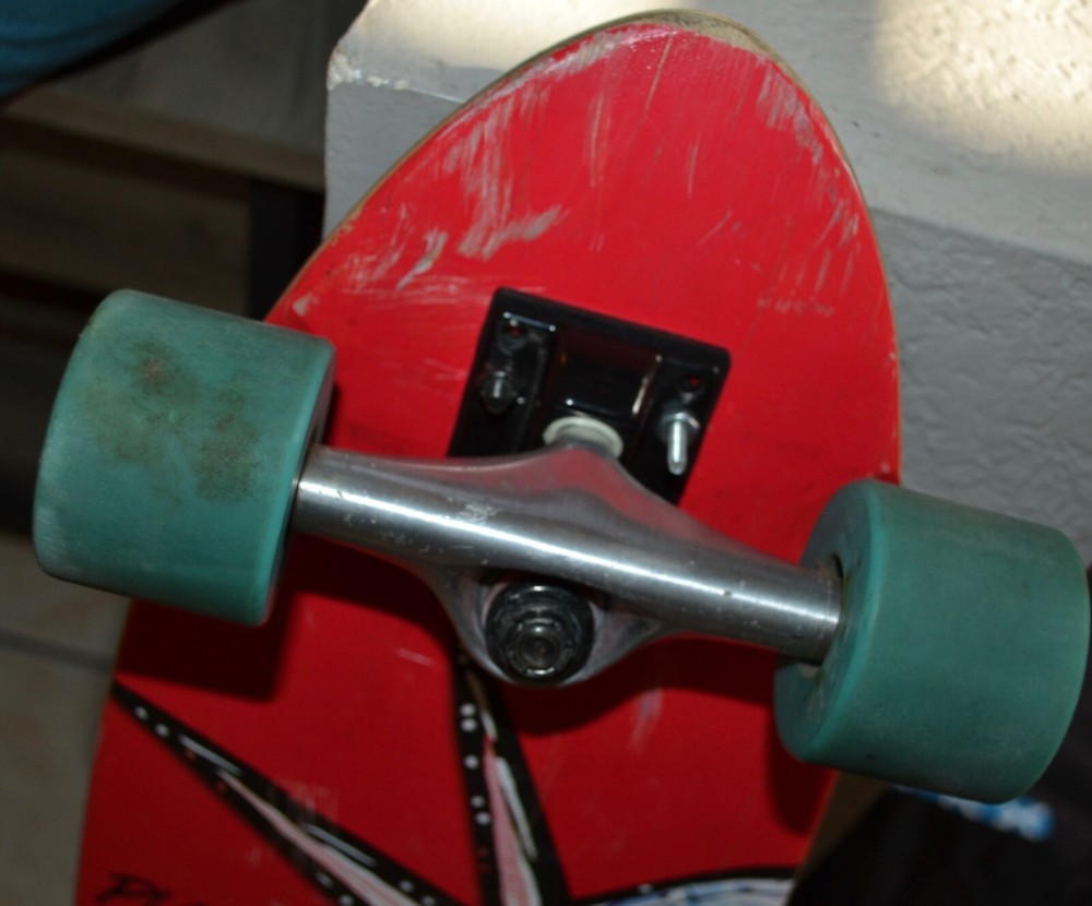 Punked skateboard with speed cruiser wheels