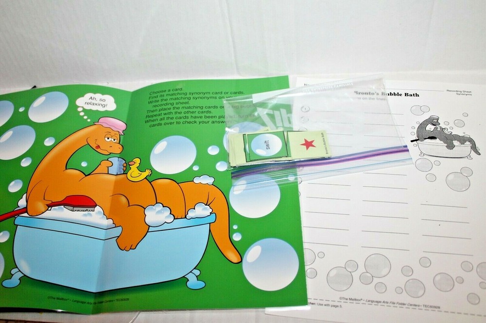 Synonyms Educational Folder Game Language Arts Center Activity The Mailbox