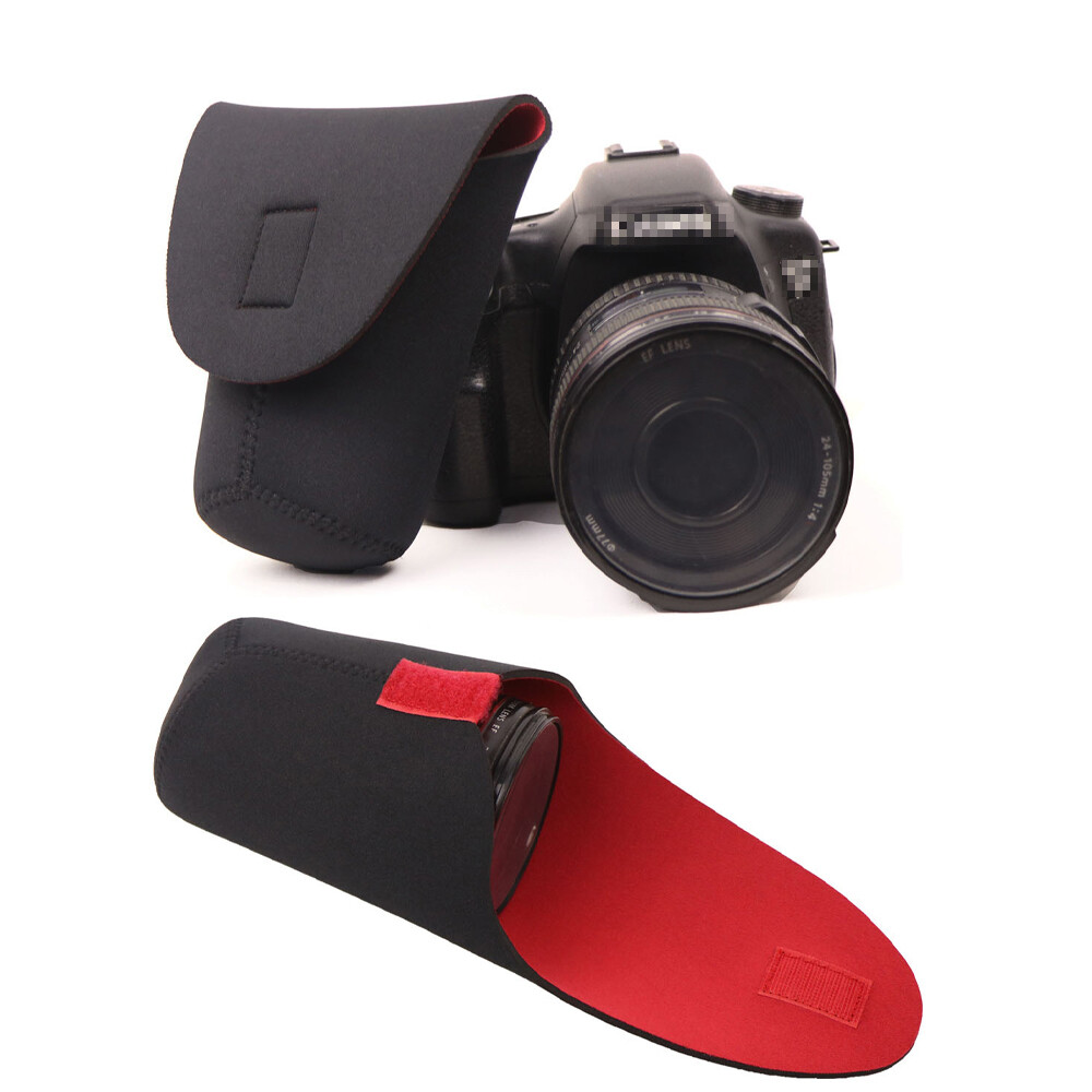 5 Sizes Neoprene DSLR Camera Lens Soft Protector Resistant Pouch Bag Case Set
