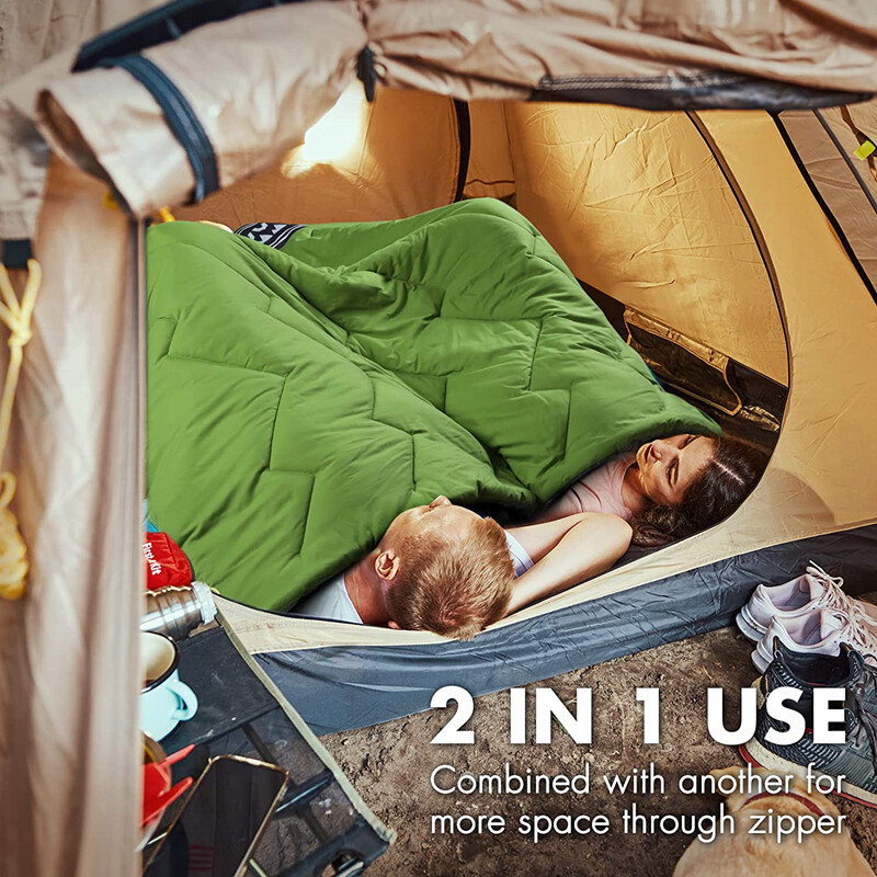 VILLEY Camping Sleeping Bag Lightweight Backpacking Sleep Bag w/Compression Sack