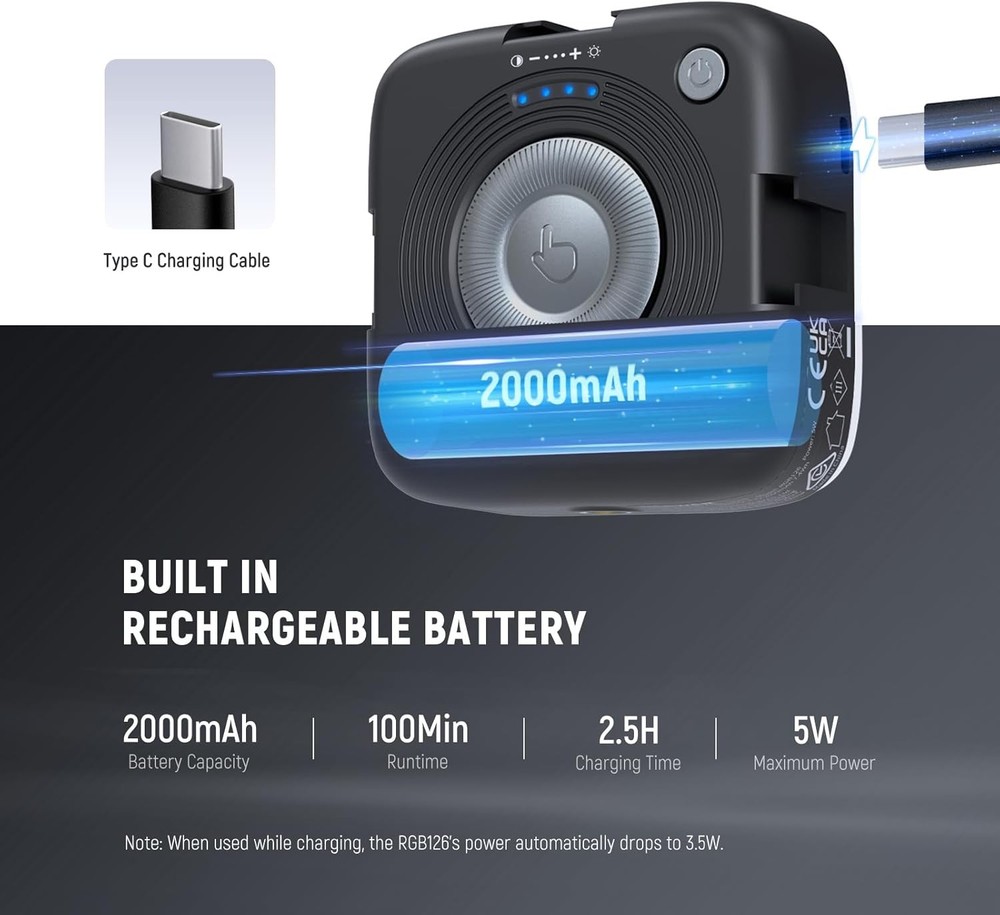 Magnetic RGB LED Camera Light Portable Panel